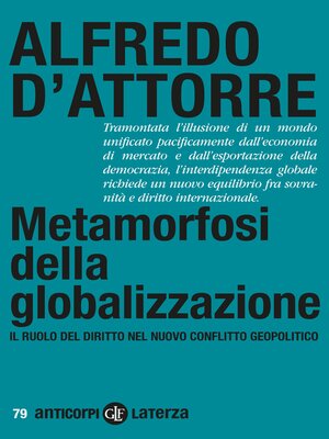 cover image of Metamorfosi della globalizzazione